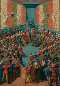Ítélet II. Alenconi Jánosról, 15. század alkotó: Jean Fouquet
