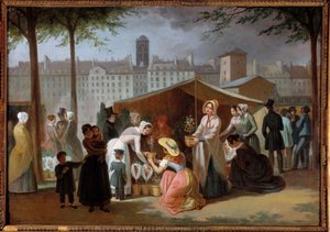 A virág séta. Jean Francois Demay festménye (1798-1850) alkotó: Jean Francois Demay