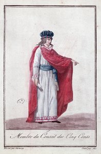 Az Ötszázak Tanácsának tagja a Directoire időszakában, 1795-99 között alkotó: Jean Francois Garneray
