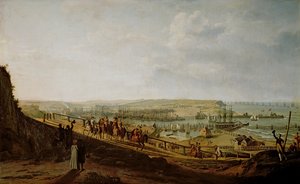 I. Napóleon (1769-1821) meglátogatta a boulogne-i tábort 1804 júliusában, 1806