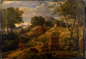 Klasszikus táj gyermeket hordozó nővel, 1650-75 körül (olaj, vászon)