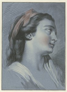 Egy fiatal nő feje Tete de femme alkotó: Jean Francois Janinet