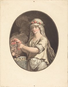 A fiatal vestal. alkotó: Jean Francois Janinet