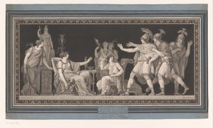 Tarquinius és forgó felesége, Lucretia La vertu de Lucréce (cím a tárgyon)