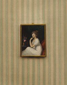 Karolina királynő, IV. György király feleségének portréja alkotó: Jean Francois Marie Huet-Villiers