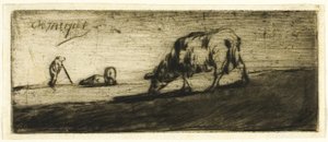 Egy birka legeltetése alkotó: Jean Francois Millet