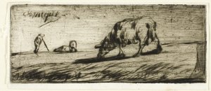 Egy birka legeltetése alkotó: Jean Francois Millet