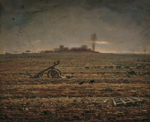 Chailly síksága boronával és ekével alkotó: Jean Francois Millet