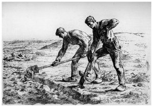 Diggers, 1835-1875, 1924 alkotó: Jean Francois Millet
