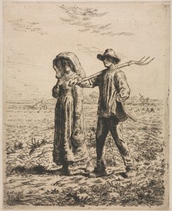 Dolgozni menni. alkotó: Jean Francois Millet
