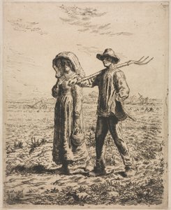 Dolgozni menni alkotó: Jean Francois Millet