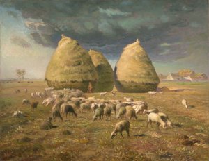 Szénakazalok: Ősz, 1874 körül alkotó: Jean Francois Millet