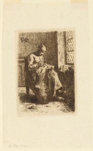 La Couseuse (A varrónő) alkotó: Jean Francois Millet