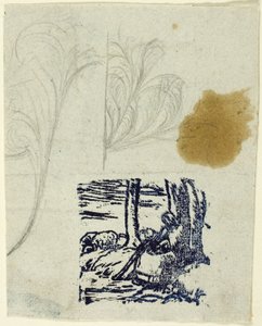 Kis pásztorlány, ülve alkotó: Jean Francois Millet