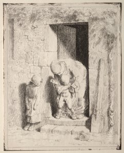 Anyai óvintézkedések. alkotó: Jean Francois Millet