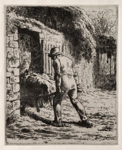 A trágyakupacból visszatérő paraszt alkotó: Jean Francois Millet