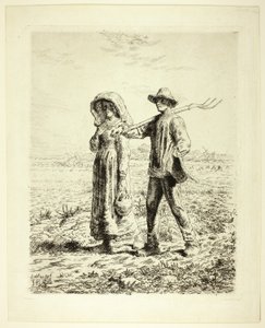 Munkába menő parasztok alkotó: Jean Francois Millet