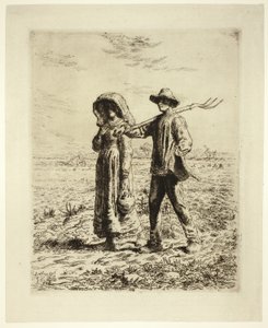 Munkába menő parasztok alkotó: Jean Francois Millet