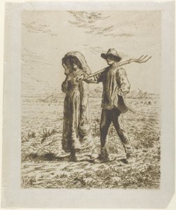 Munkába menő parasztok alkotó: Jean Francois Millet