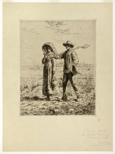 Munkába menő parasztok alkotó: Jean Francois Millet