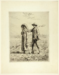 Munkába menő parasztok alkotó: Jean Francois Millet