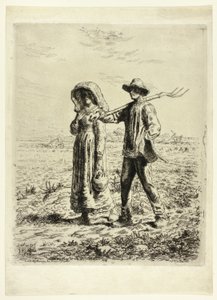 Munkába menő parasztok alkotó: Jean Francois Millet