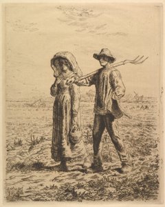 Munkára induló parasztok, 1863. alkotó: Jean Francois Millet