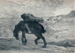 Phoebus és Boreus, 19. század alkotó: Jean Francois Millet
