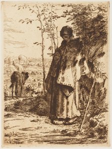Pásztorlány kötés alkotó: Jean Francois Millet