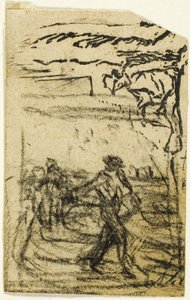 Vázlatok, töredék: Paraszt ül a fa tövében alkotó: Jean Francois Millet