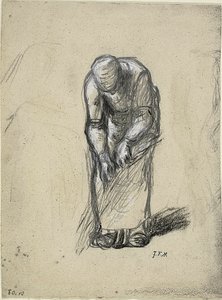Tanulmány a lenhúzáshoz alkotó: Jean Francois Millet