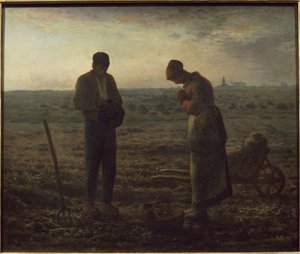 Angelus - olaj, vászon alkotó: Jean Francois Millet
