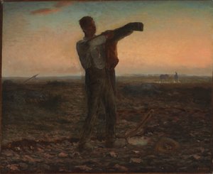 A nap vége, az este hatása alkotó: Jean Francois Millet