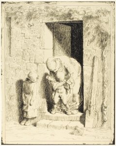 Az anyai óvintézkedés alkotó: Jean Francois Millet