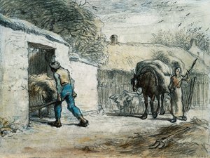 A visszatérés a mezőről alkotó: Jean Francois Millet