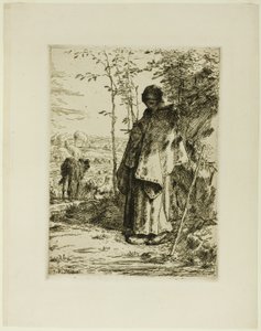 A pásztorlány kötése alkotó: Jean Francois Millet