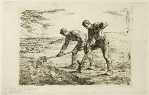 Két férfi ás alkotó: Jean Francois Millet