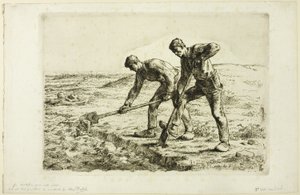Két férfi ás alkotó: Jean Francois Millet