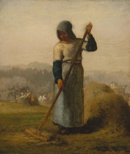 Nő gereblyével, valószínűleg 1856-57. alkotó: Jean Francois Millet