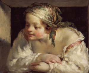 Fiatal nő alkotó: Jean Francois Millet