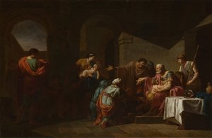 Belisarius vendégszeretetet kapott egy paraszttól, 1779