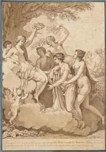 Vénusz és a Thémire-t megkoronázó Graces alkotó: Jean François Pierre Peyron