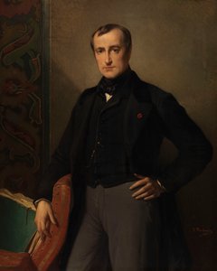 Paul Delaroche festő (olaj, vászon)