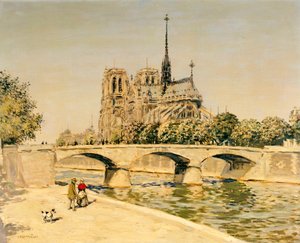 Notre Dame és a Szajna alkotó: Jean Francois Raffaelli