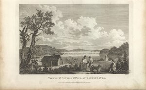 Kilátás a Petropavlovszki kikötőre, 1780-as évek. alkotó: Jean Francois de Galaup La Perouse
