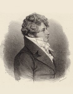 Daniel Steibelt zongoraművész és zeneszerző portréja 1765-1823, 1834. alkotó: Jean François Benard
