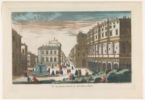 Kilátás a Marcellus Színházra Rómában Vue du fameux Theatre de Marcellus Rómában (cím a tárgyon) alkotó: Jean François Daumont