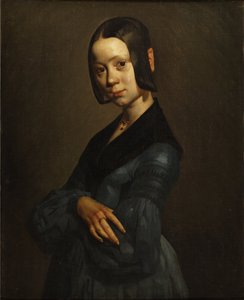 Pauline Ono portréja kékben alkotó: Jean Francois Millet