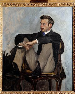 Pierre Auguste Renoir (1841-1919) festő portréja Jean Frederic Bazille (1841-1870) festménye 1867. Méret: 0,62 x 0,51 m Párizs, musee d