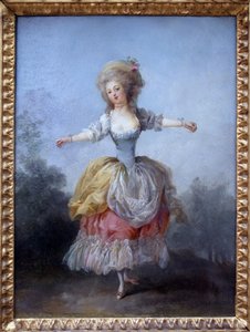 Táncosnő XVI. Lajosban. Jean Frederic Schall (1752-1825) festménye, olaj, vászon, 18. század vége. Nantes-i Szépművészeti Múzeum.